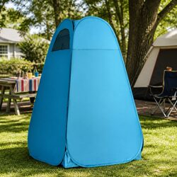 Reliable Pop Up Shower Tent - Blue for Camping and More