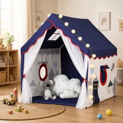 Comfortable and Practical Kids Play Tent with Floor Mat 134x103cm
