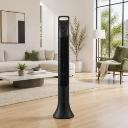 Tower Fan Oscillating 3 Speeds Remote Control 91cm Tall Slim Design