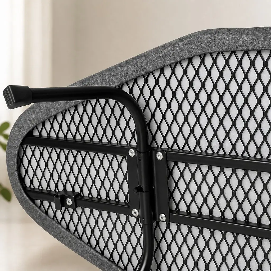 Folding Tabletop Ironing Board Heat Resistant Cotton Cover Metal Mesh Frame