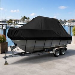 Reliable Boat Cover for 25-27ft Trailers, 600D Heavy Duty