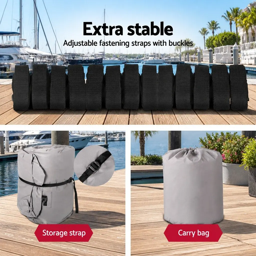 Boat Cover 25-27ft Trailerable Heavy Duty 600D Polyester Grey