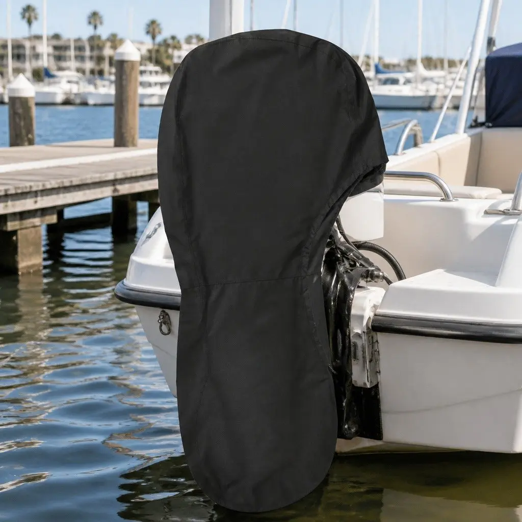 Outboard Motor Cover Full Protection 100HP 150HP Black