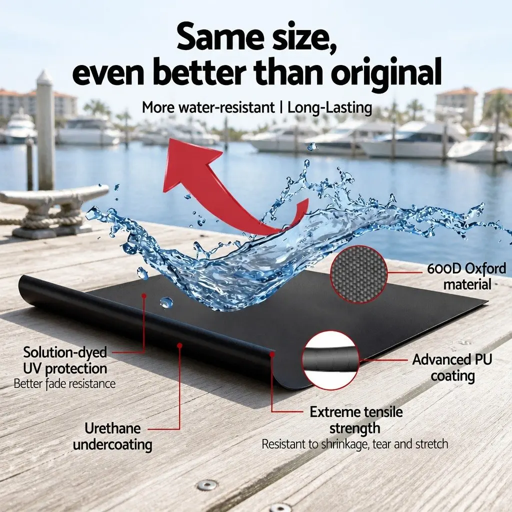 Outboard Motor Cover Full Protection 100HP 150HP Black