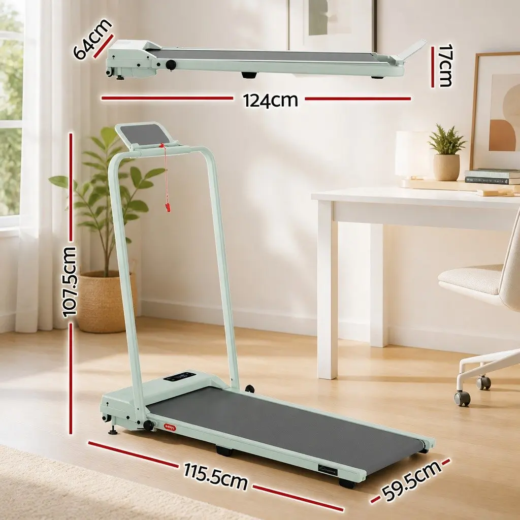 Walking Pad Treadmill 3-in-1 Foldable Under Desk Home Gym Machine 90 x 38cm Green