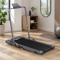 Practical 2 in 1 Electric Walking Pad Treadmill for Fitness