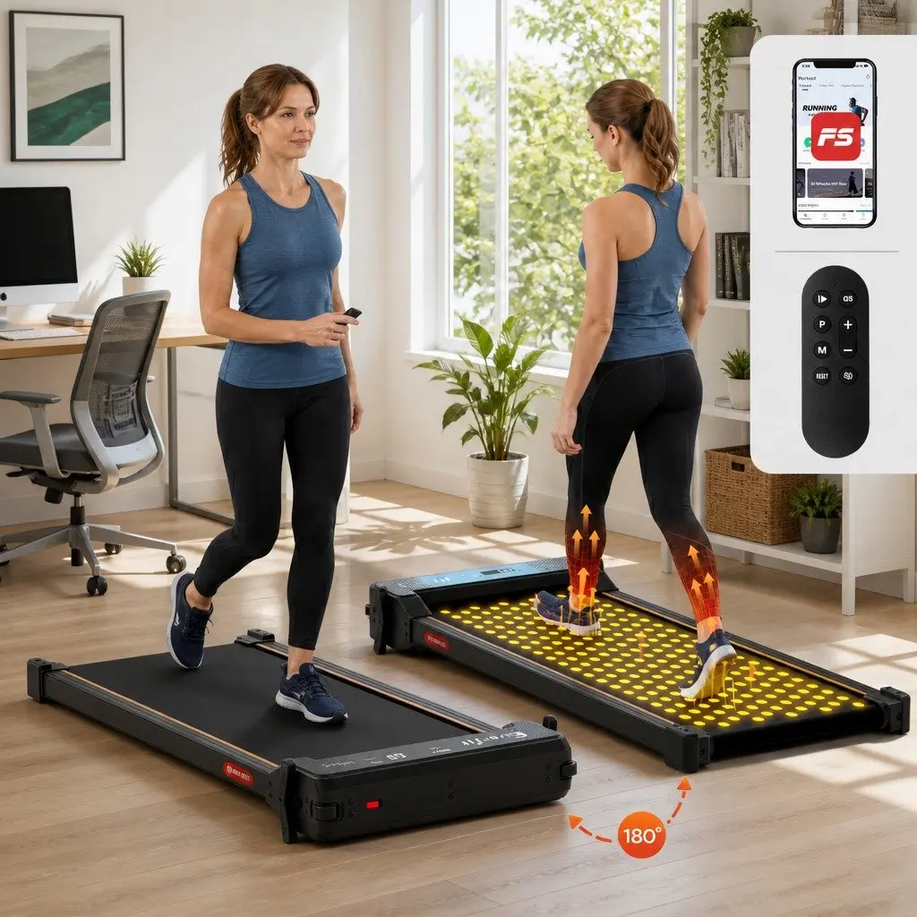 Walking Pad Treadmill with Foot Massage