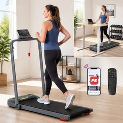 Electric Treadmill Walking Pad Compact Foldable 3-Level Incline Home Gym