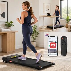 Electric Walking Pad Treadmill 2 in 1 Home Gym Fitness Under Desk Foldable Black