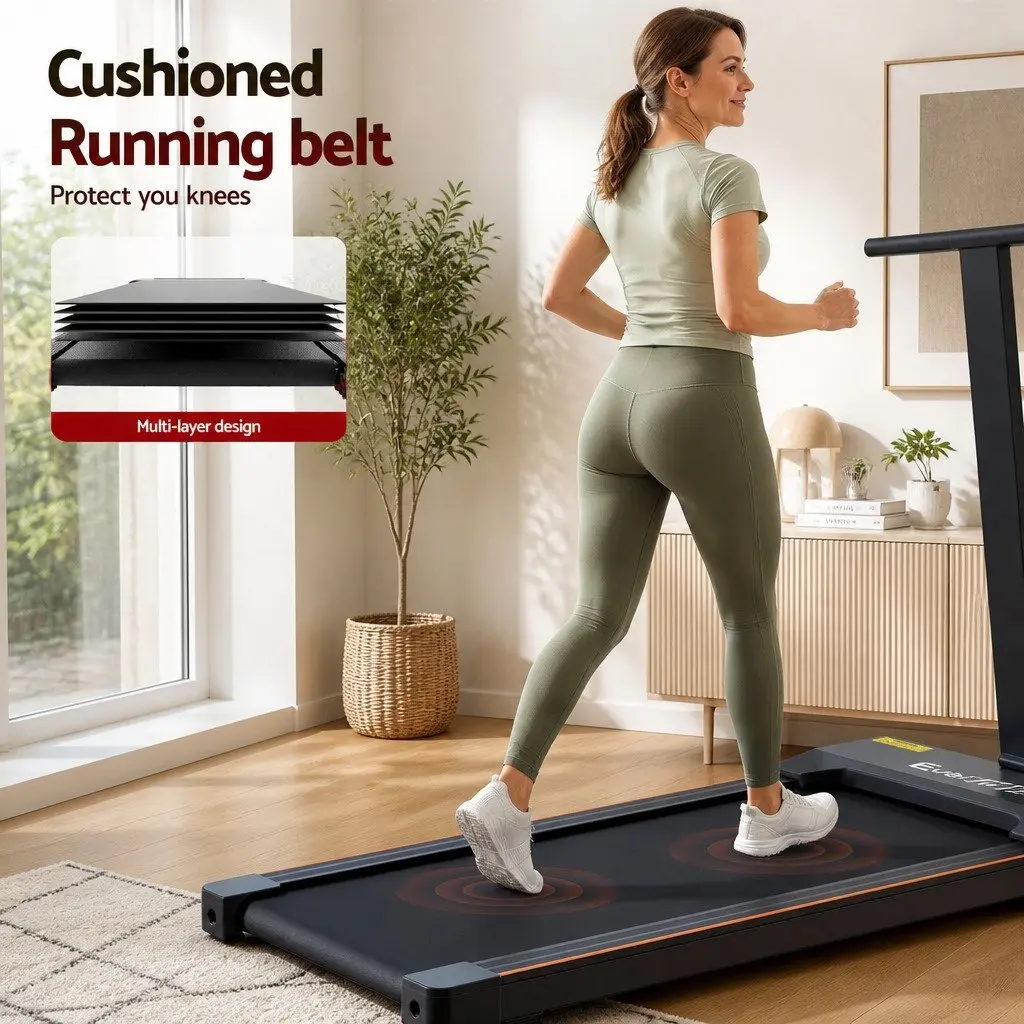Walking Pad Treadmill 2-in-1 Foldable Home Gym 40cm Belt 12 Programs App