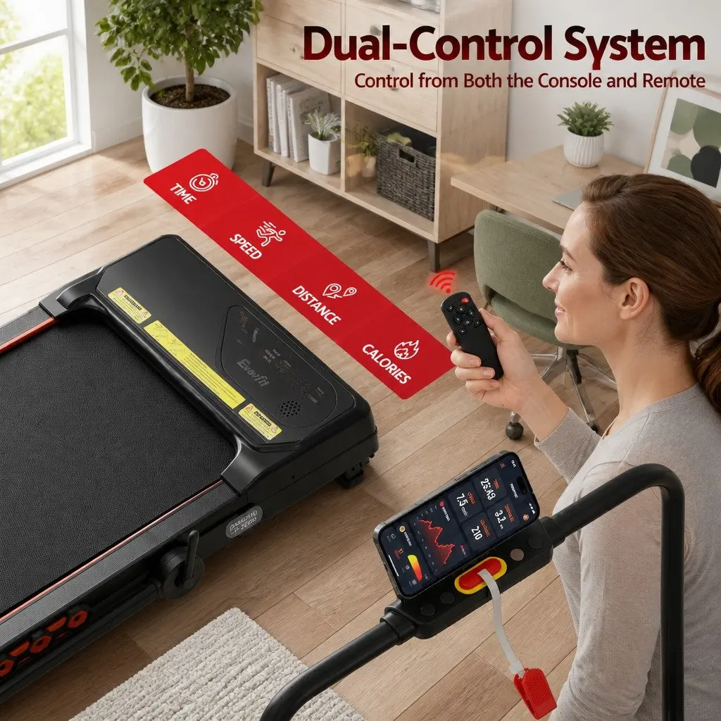 Electric Treadmill Walking Pad Auto Incline Foldable Under Desk Home Gym Black