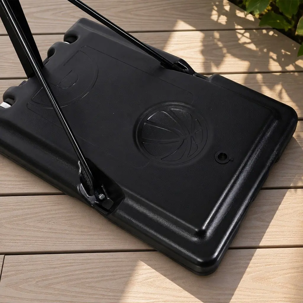 Basketball Hoop Stand Adjustable Height Portable 32 Inch Backboard Black