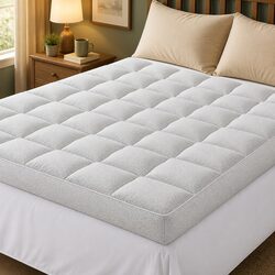 Comfortable 11cm Pillowtop Mattress Topper for Value Sleep