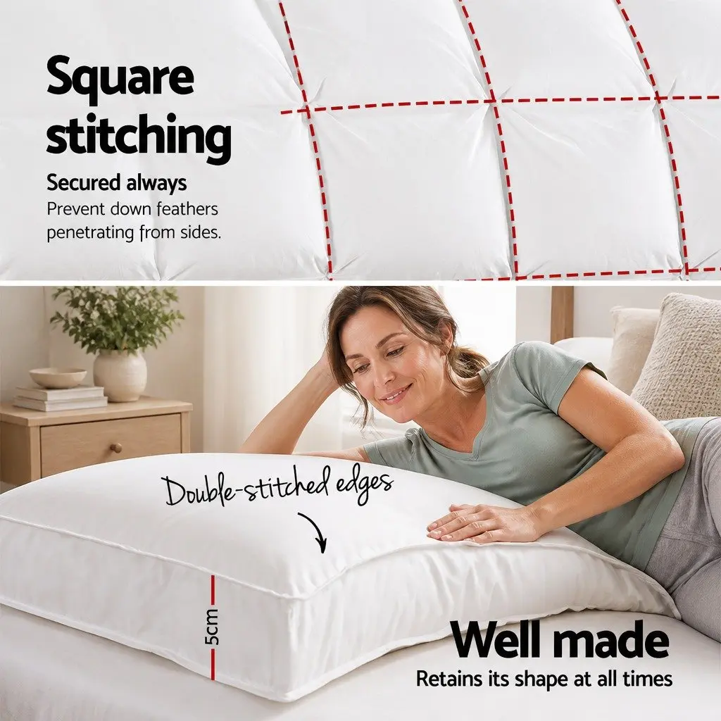 Mattress Topper Pressure Relief 5cm Queen Bamboo White