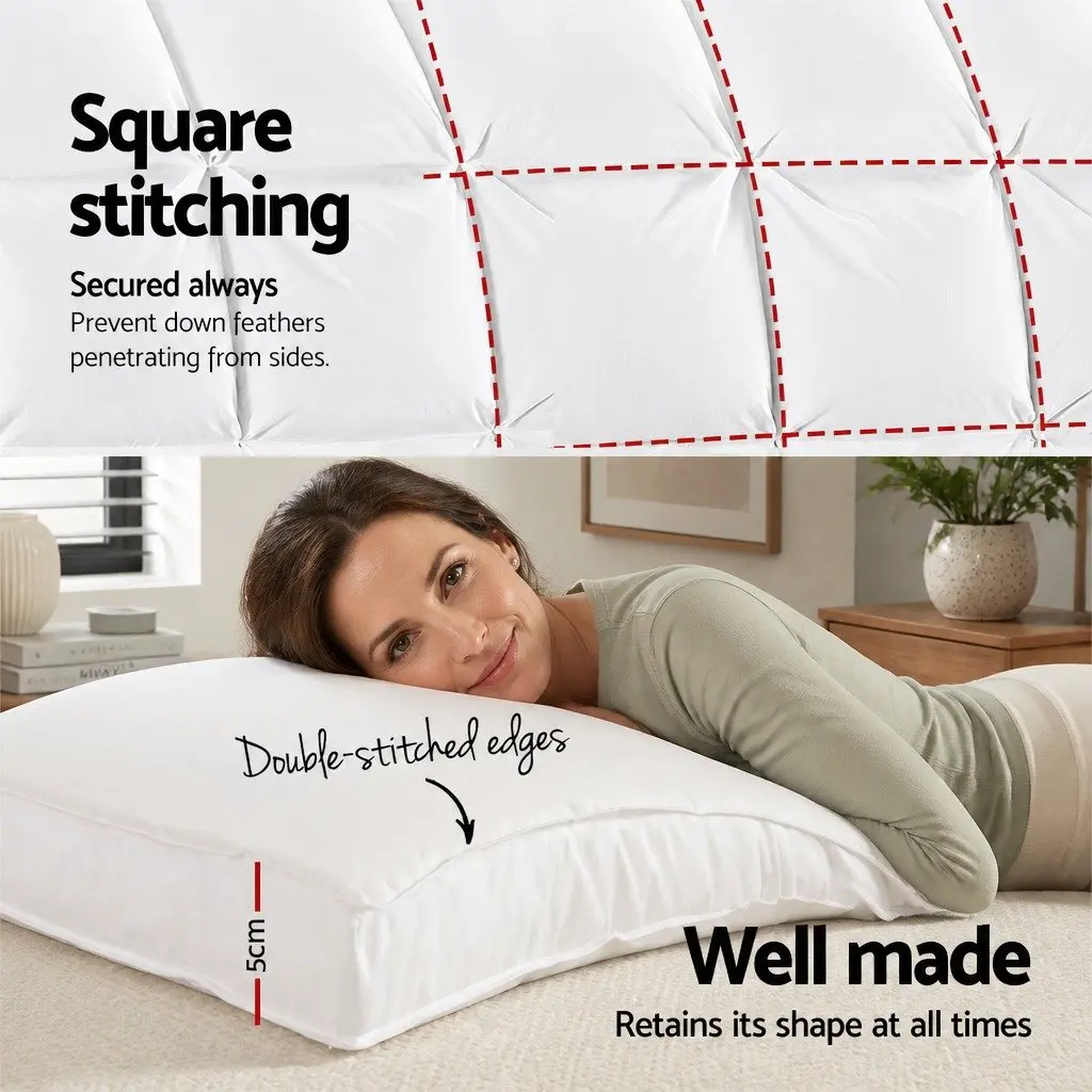 Single Mattress Topper 5cm Bamboo Microfibre Pillowtop Pad White 45cm Deep Pocket