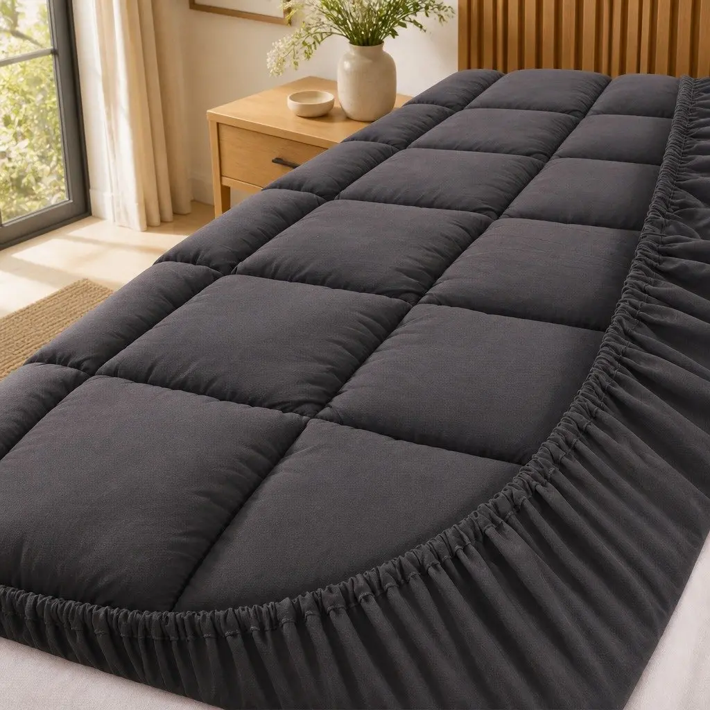 Mattress Topper Pillowtop King Size 5cm Thick Grey