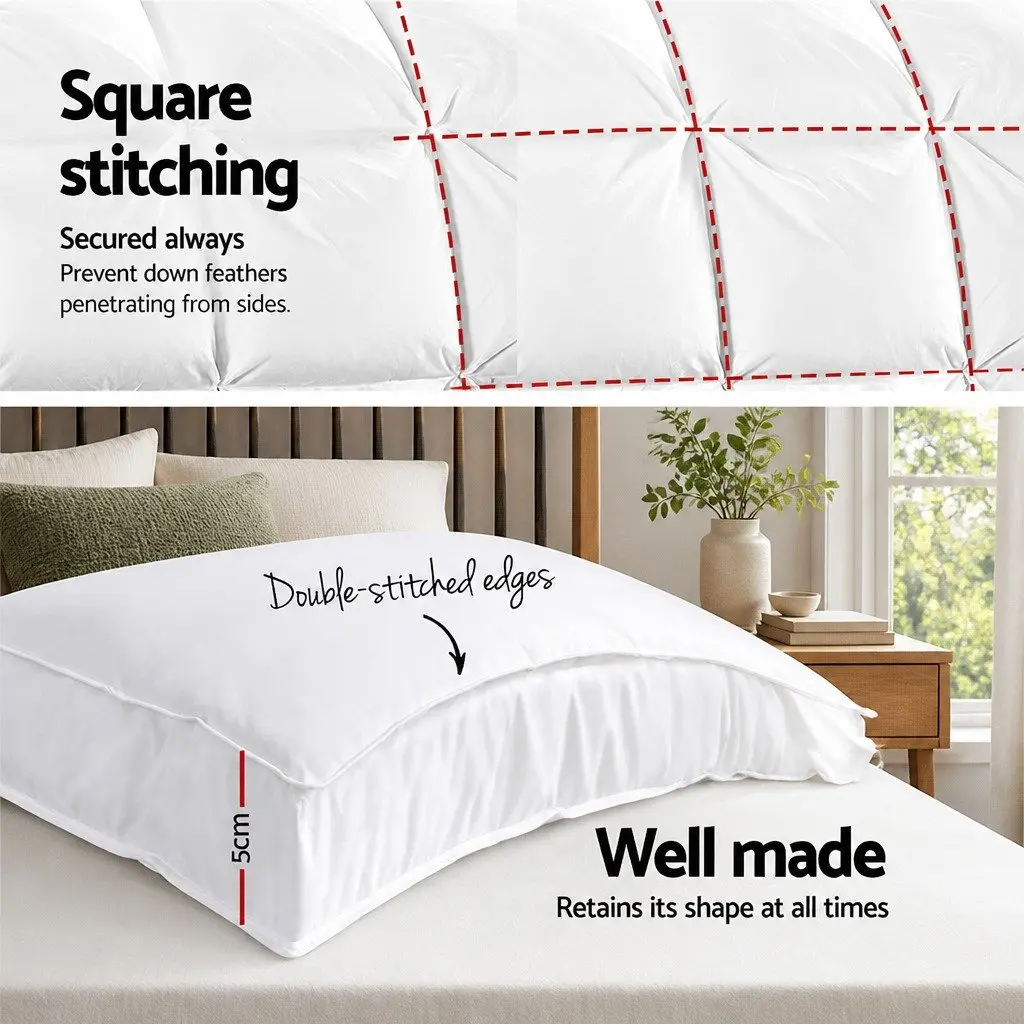 Pillowtop Mattress Topper Single Bed 5cm Thick Microfibre Filling White