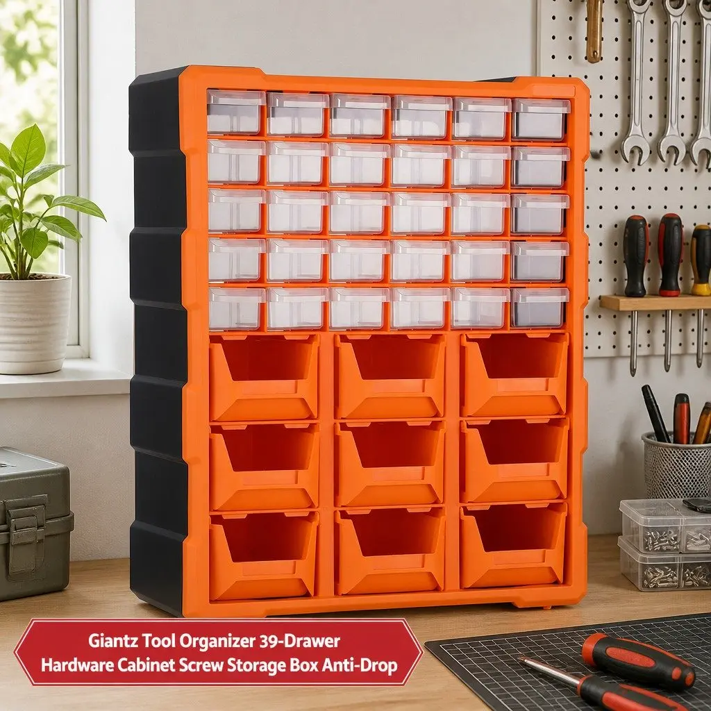 39-Drawer Tool Organizer Hardware Storage Cabinet Multi-Compartment Workbench