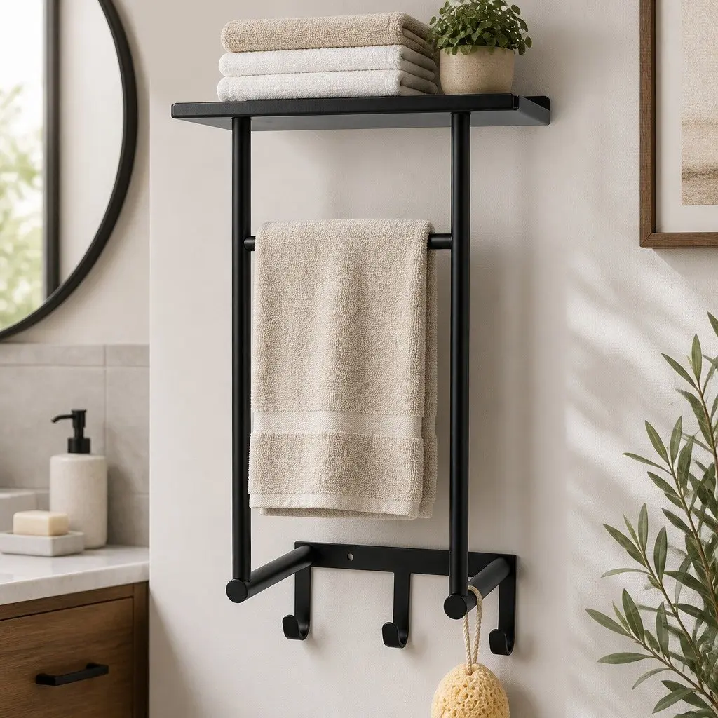 Wall Mounted Towel Rack for Home Use