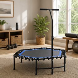 Reassuringly Safe 48 Inch Hexagon Fitness Trampoline
