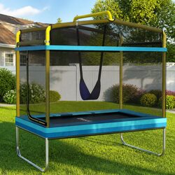 Safe and Fun 6FT Kids Trampoline with Swing