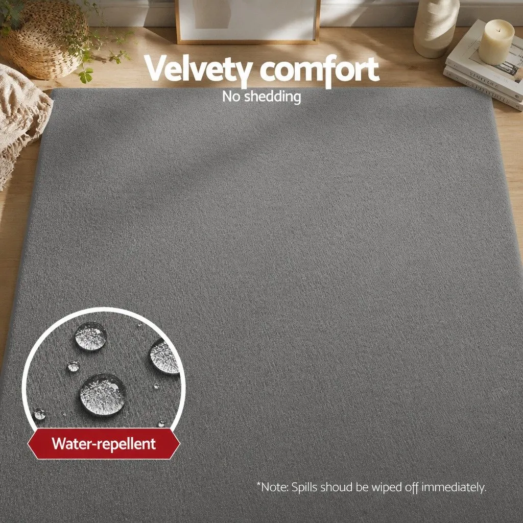 Tatami Floor Mat Yoga Lounge Guest Bed 200cm x 200cm Grey
