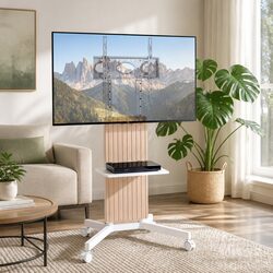 Reliable Mobile TV Stand with Adjustable Features