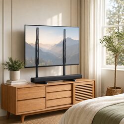 Reliable Black TV Stand for 24-86 Inch Televisions