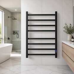 Value-Driven Heated Towel Rail with 8 Square Bars