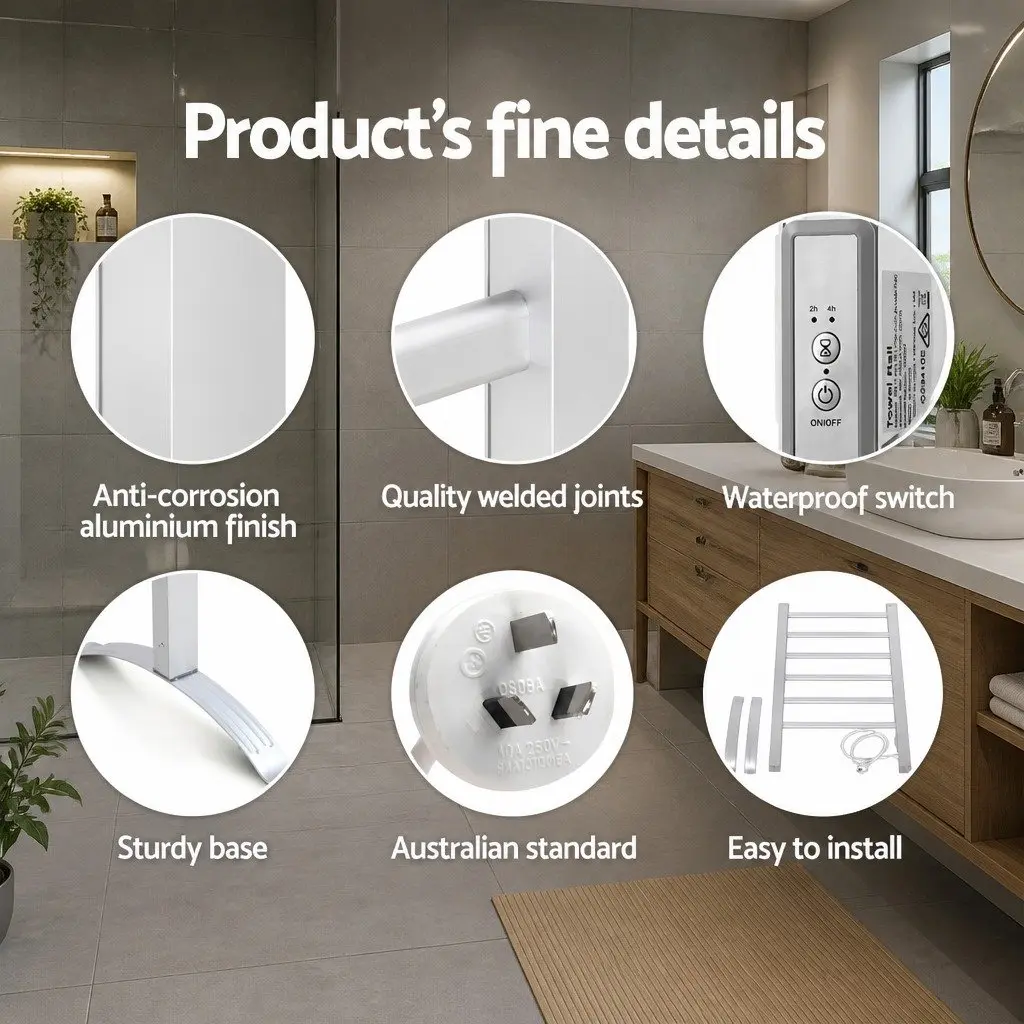 Electric Heated Towel Rail for Comfort