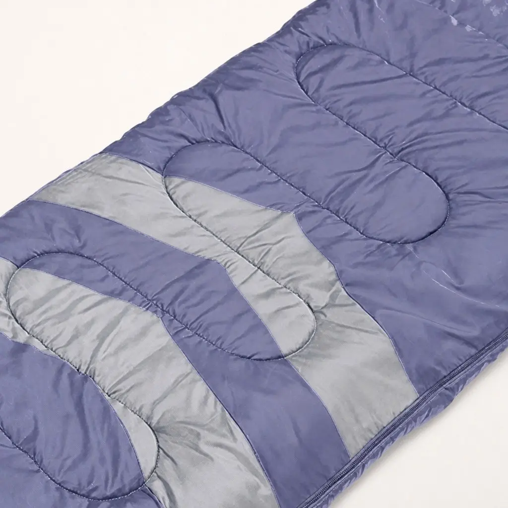 Single Sleeping Bag Cold Weather 216cm x 74cm Grey Hollow Cotton Lightweight