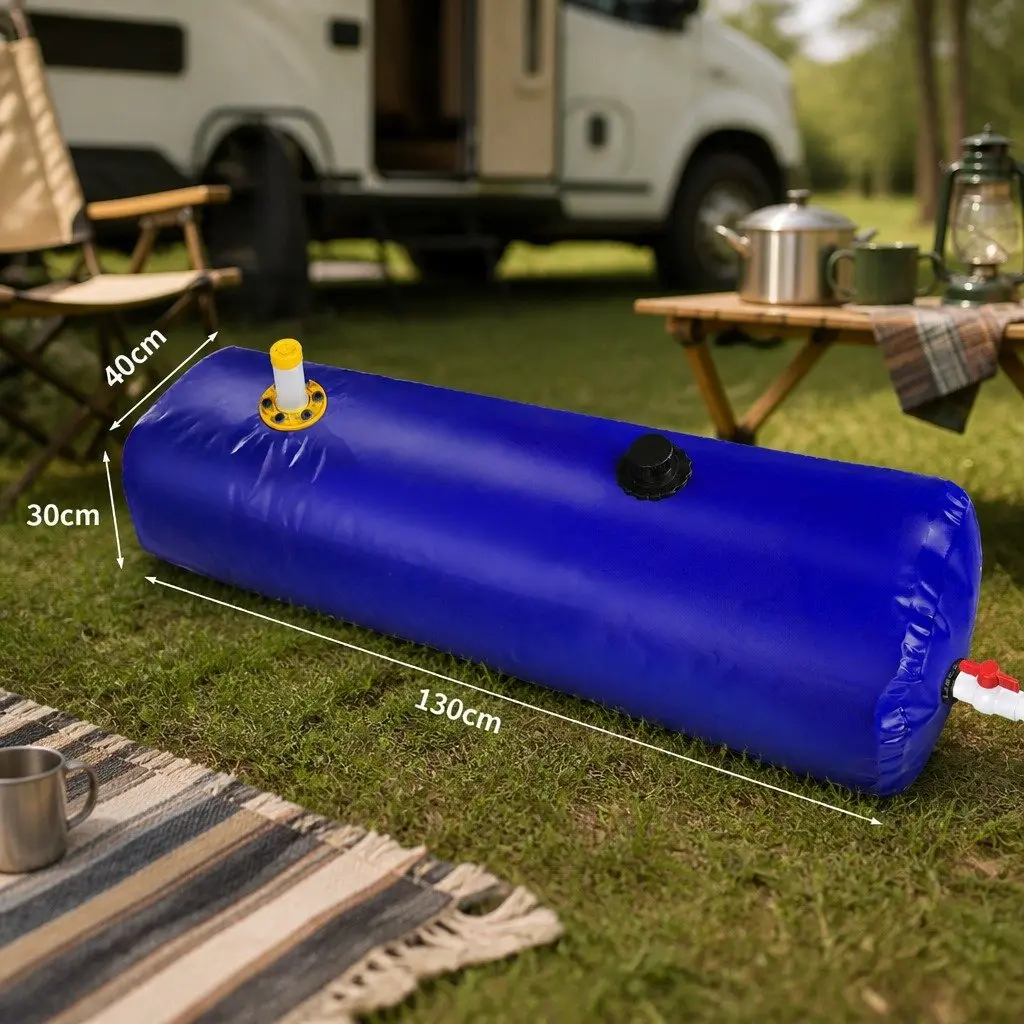 Water Bladder Bag Tank 100L Portable Foldable Container for Camping Caravan Blue