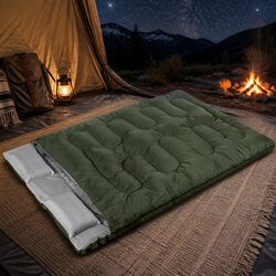 Cozy Double Sleeping Bag for Cold Weather Camping