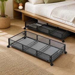 Sturdy Under Bed Storage Containers, Set of 4