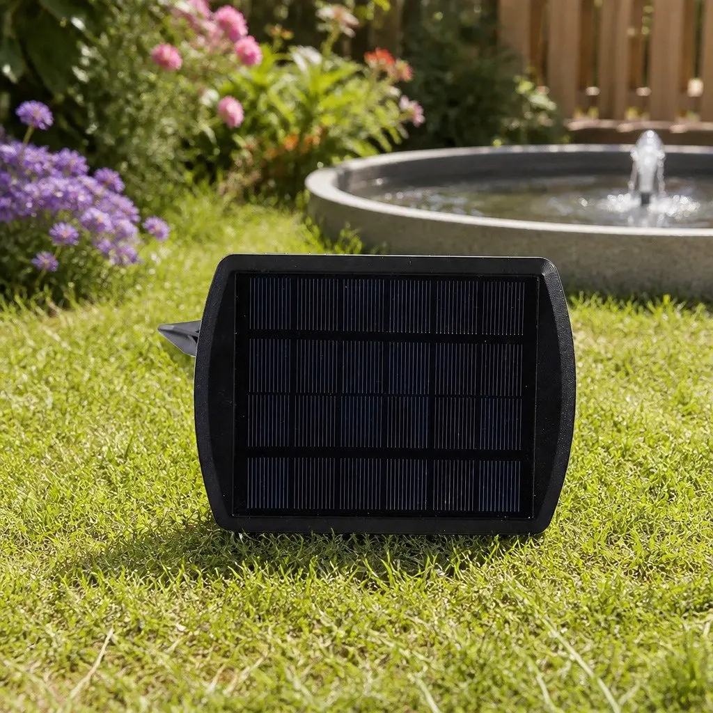 Solar Fountain Water Pump Kit Garden Outdoor Backyard Feature Nozzles Adjustable