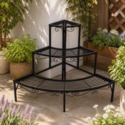 3-Tier Plant Stand Indoor Outdoor Garden Flower Pot Display Organiser Shelf