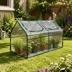 Reliable Portable Greenhouse with Easy Access for Your Plants