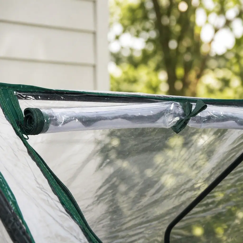 Portable Greenhouse Flower Garden Shed Protective Cover Outdoor 182cm W x 92cm D x 92cm H Transparent