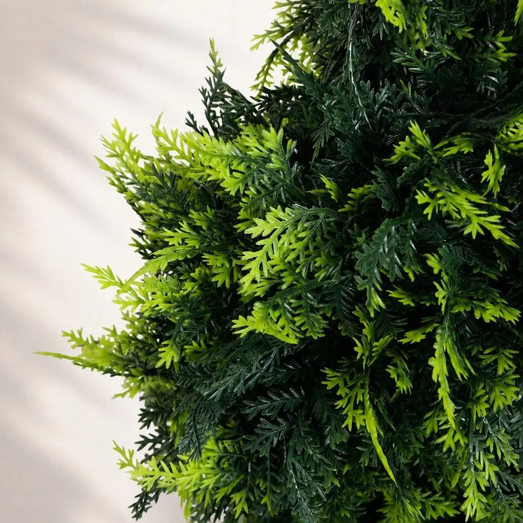 Artificial Cedar Tree Indoor Outdoor 100cm Green 2 Pack