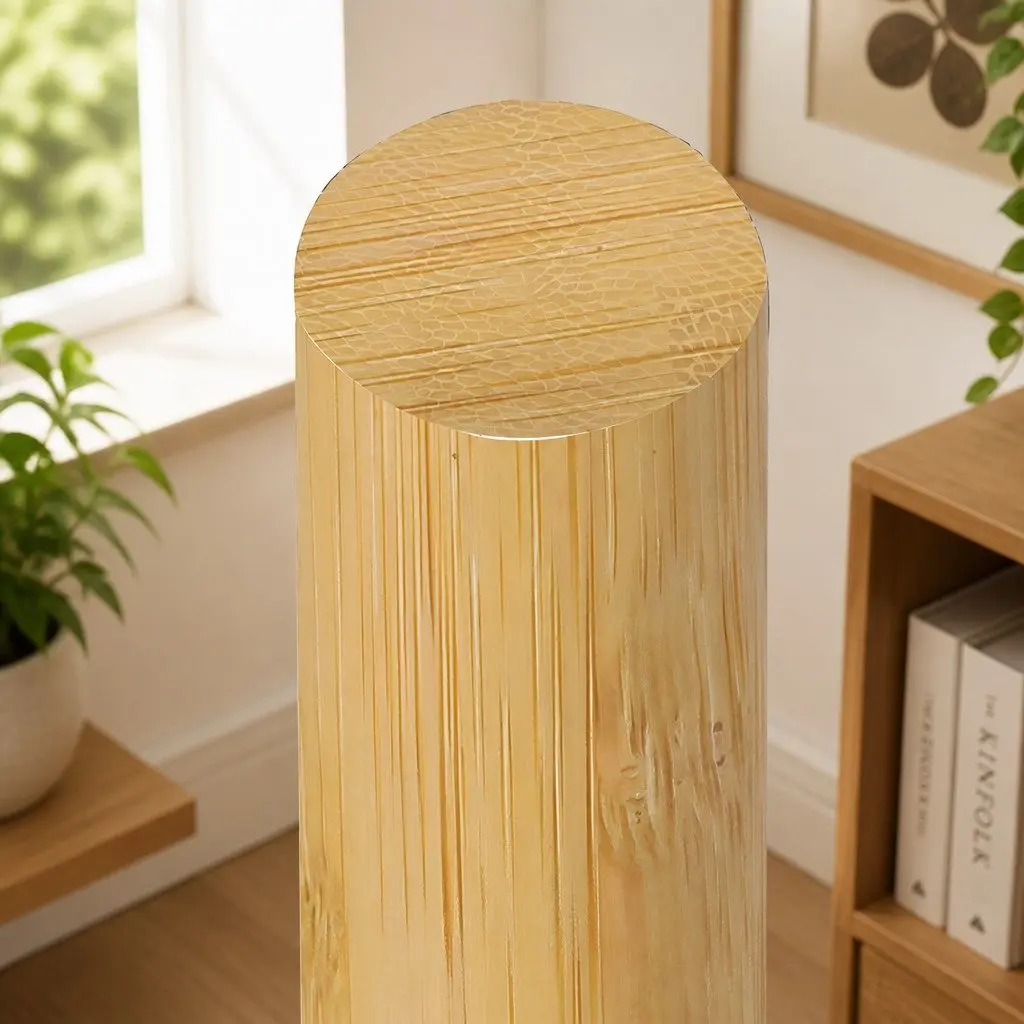 Bamboo Plant Stand Adjustable Indoor Outdoor Expandable 23-30cm Natural