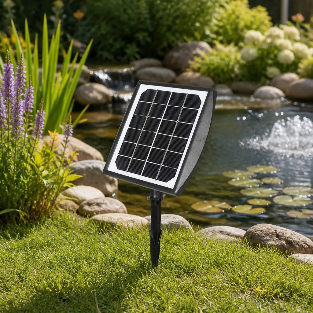 Solar Pond Oxygenator Air Pump Green Energy Aeration System Fish Tank Water