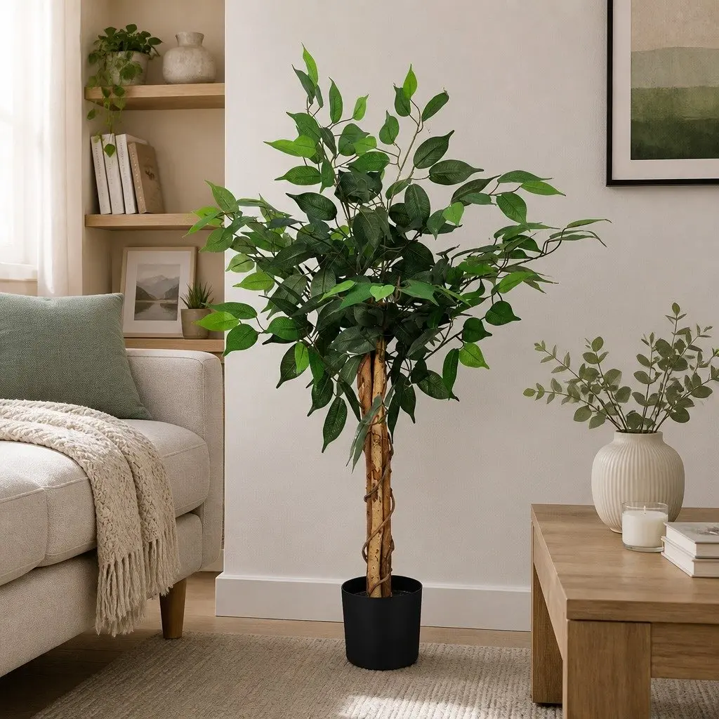 Artificial Tree 90CM Faux Green Plant Indoor Outdoor Home Decor