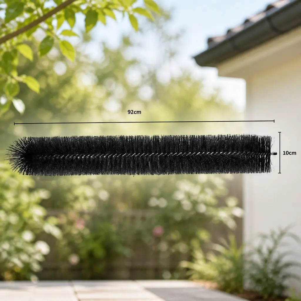 Gutter Brush Guard Leaf Debris Blocker 92x10cm Black 24 Piece