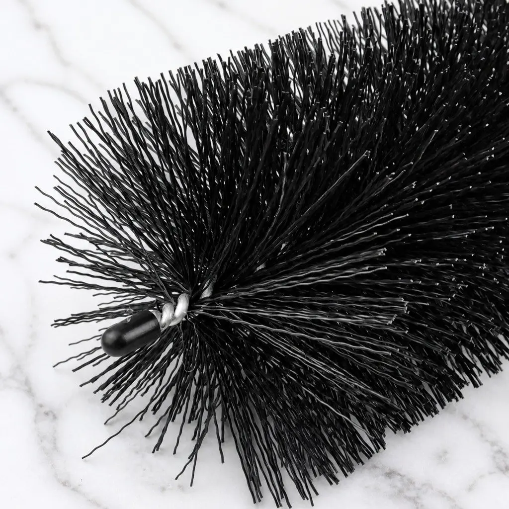 Nylon Gutter Brush Guard Heavy Duty Debris Blocker 10cm Diameter Black