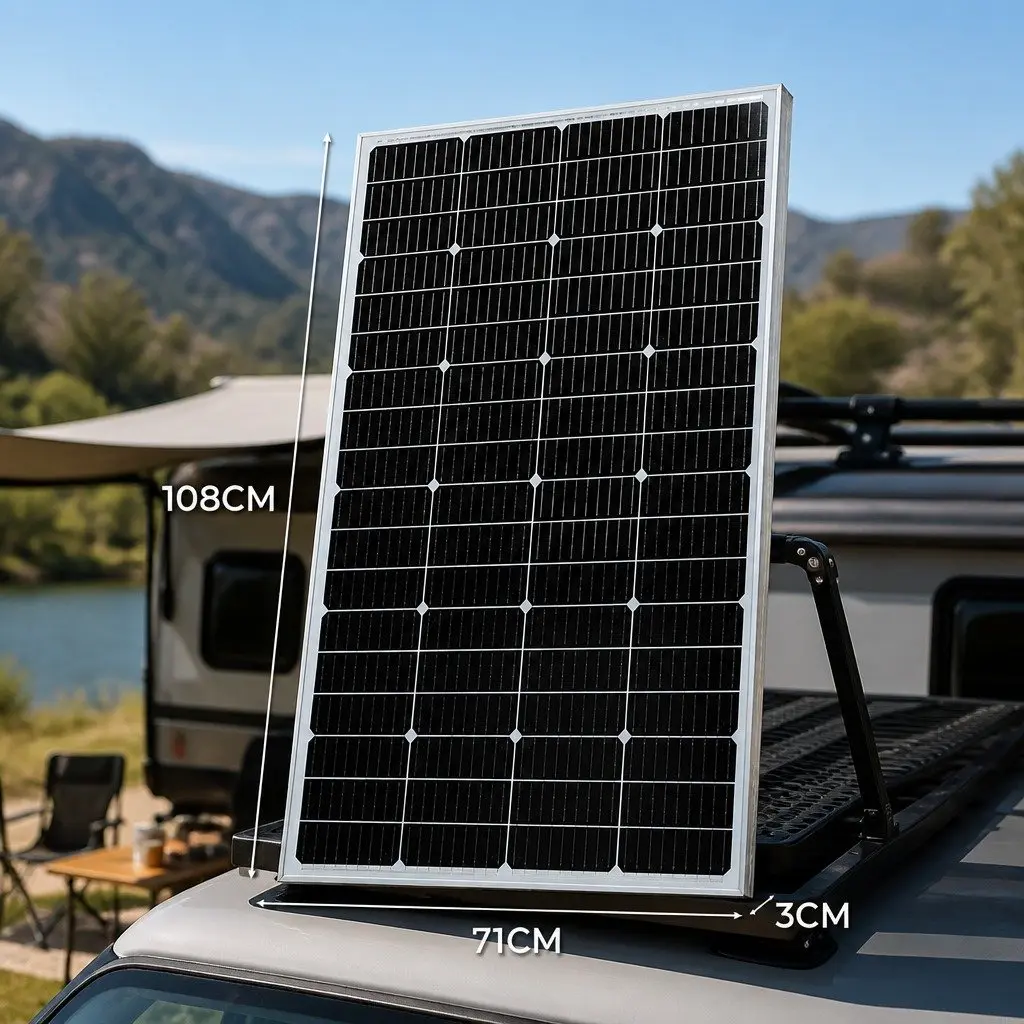 12V 300W Monocrystalline Solar Panel Kit Portable Camping Caravan Off Grid