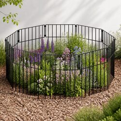Quality Metal Garden Border Fence Panels, 10 Pcs Set