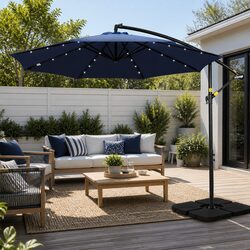 Affordable and Reliable 3M Outdoor Umbrella with Lights
