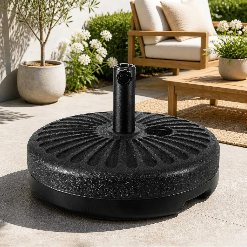 3m Outdoor Umbrella Garden Sun Shade Black