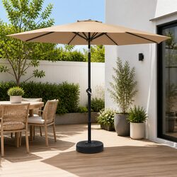 Reliable 3m Beige Umbrella for Your Outdoor Needs