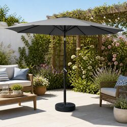 Practical 3m Outdoor Umbrella with Tilt and Base